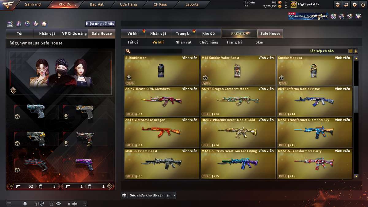 shop acc cf uy tin gia re